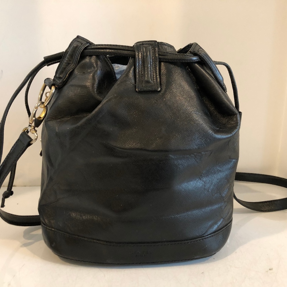 Lancel Black Leather Shoulder Bag